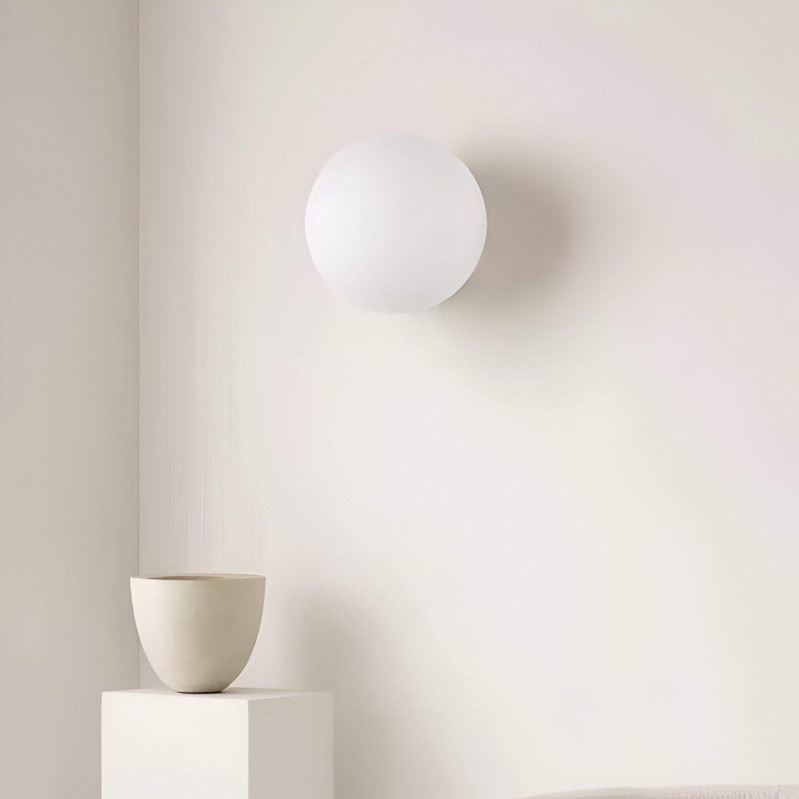 Minimalistische Ronde Glas-Wandlamp LED 1-Licht