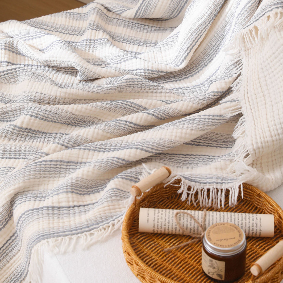 Dames Wafelstructuur Plaid – Zachte en Stijlvolle Deken