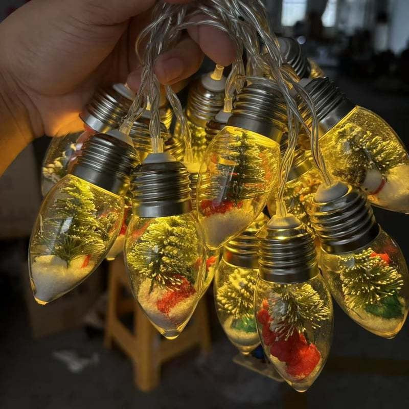 LED Kerstverlichting met Kerstfiguren – Decoratieve Lichtslinger voor de Kerstboom