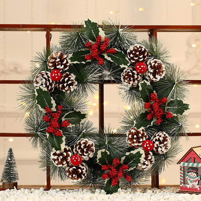 Kerstkrans van Jute – Rustieke Kerstdecoratie voor Deur en Muur