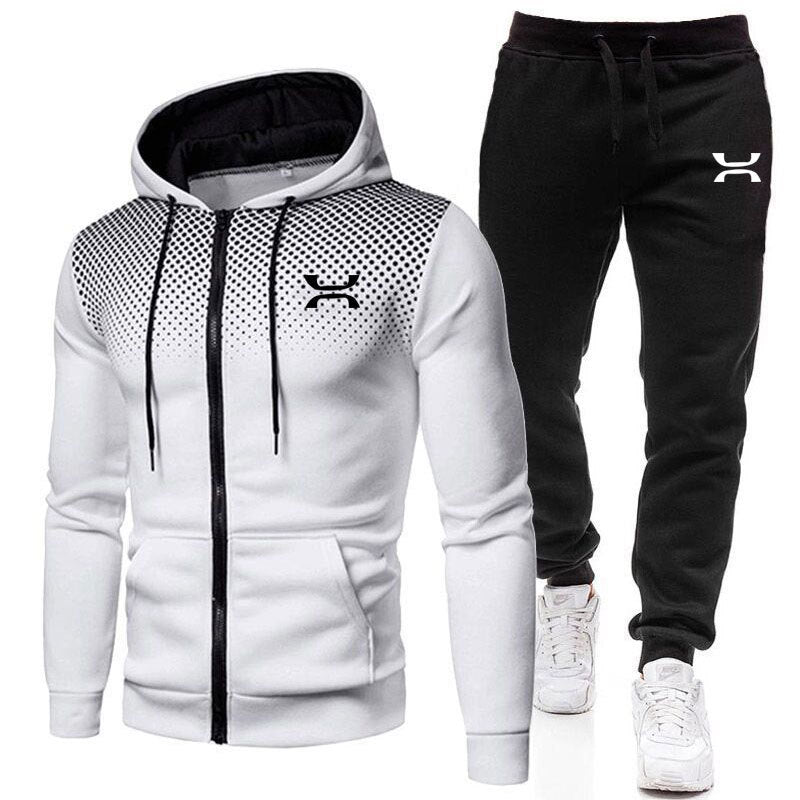 Heren Sportanzug met ademende hoodie en comfortabele joggingbroeken Heidi-Mode