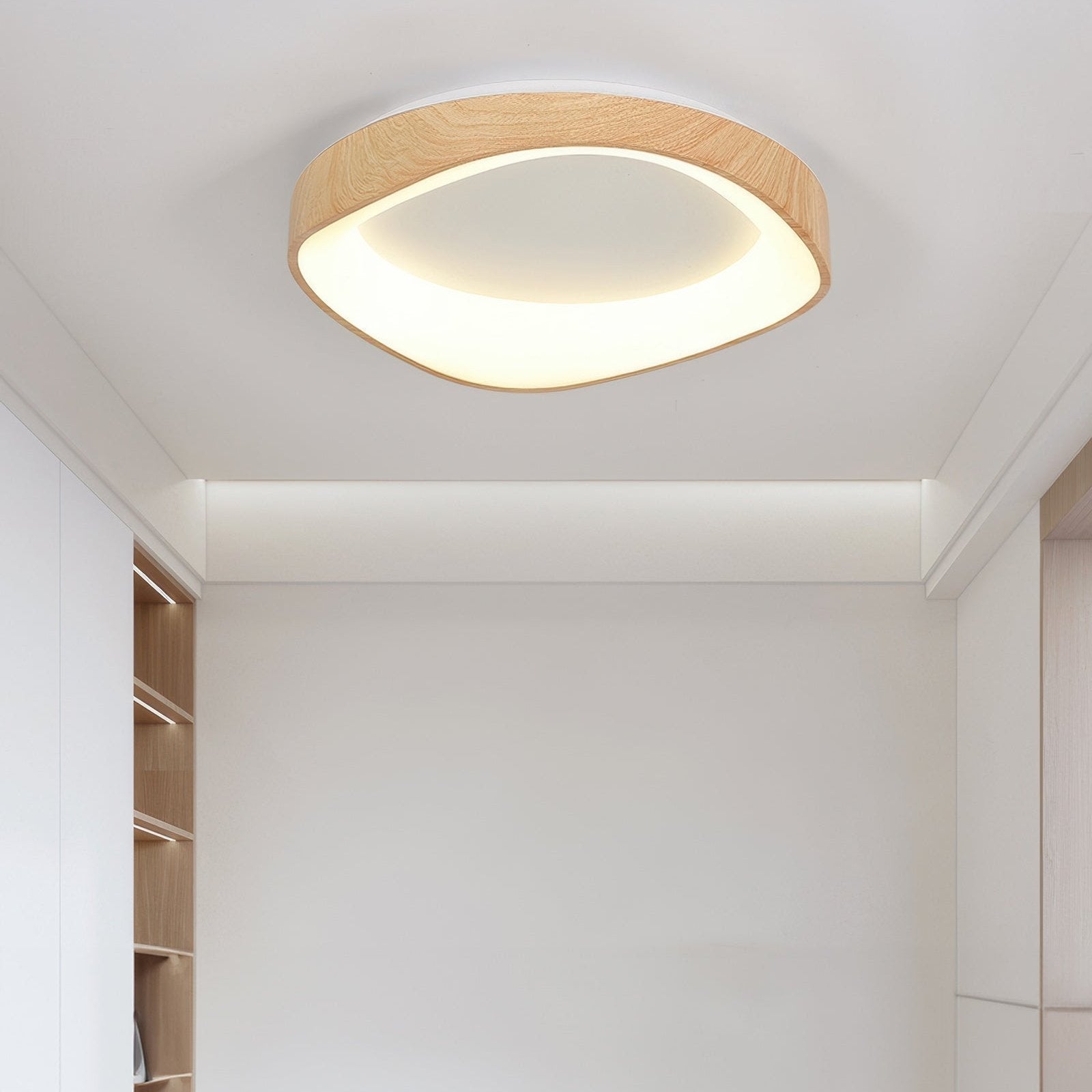 Noordse Artistieke Houten Plafondlamp