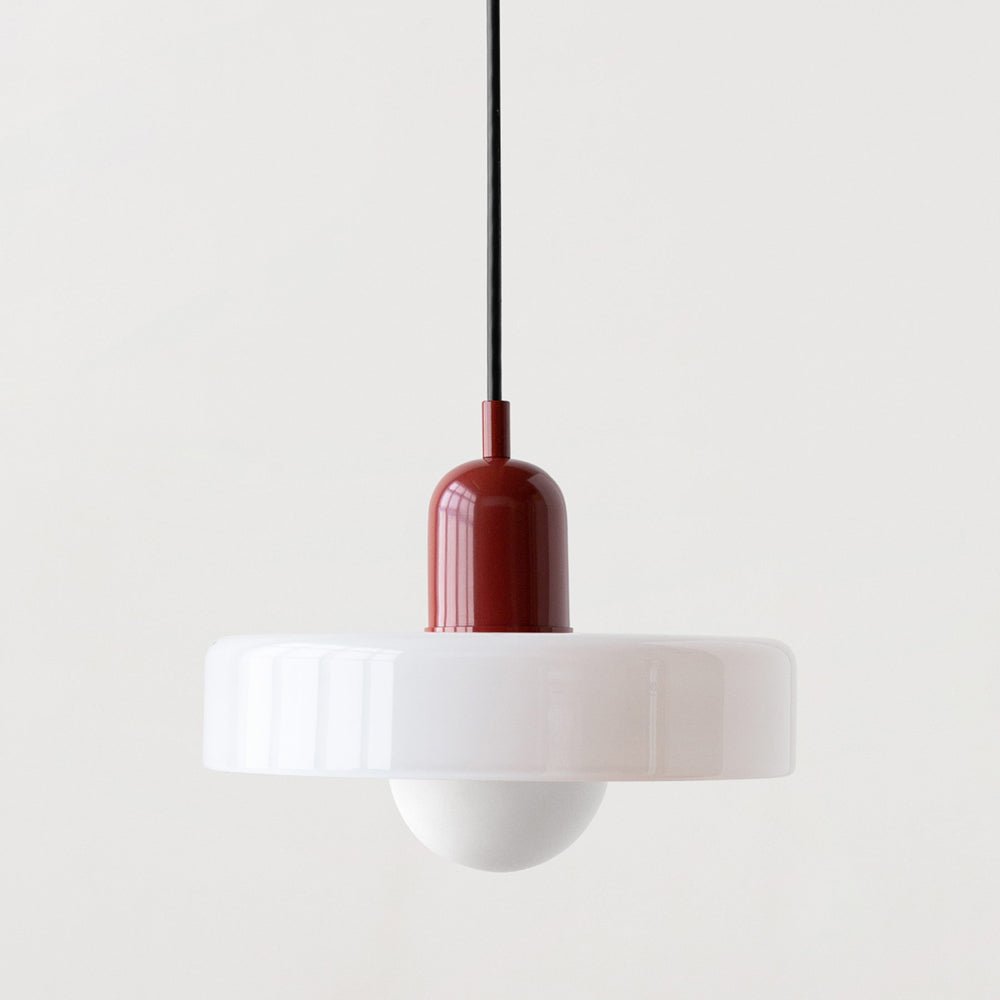 Bauhaus Gekleurde Glazen Hanglamp voor Moderne Interieurs