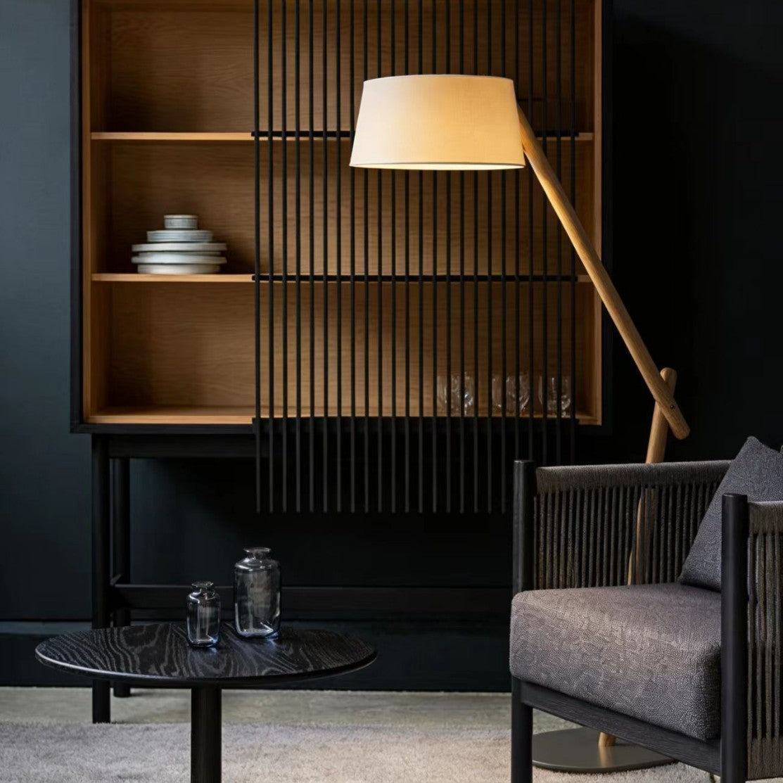 Verstelbare Booglamp – Moderne Vloerlamp met Gebogen Design