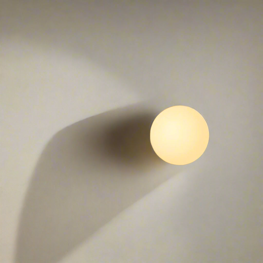Minimalistische Ronde Glas-Wandlamp LED 1-Licht