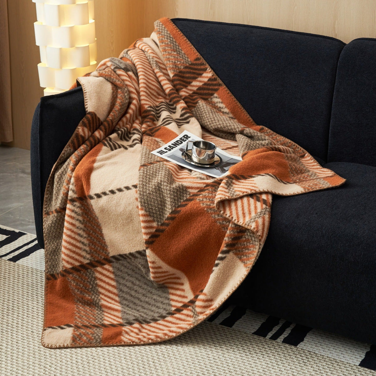 Zachte Fleece Plaid Deken – Warme en Decoratieve Bankdeken
