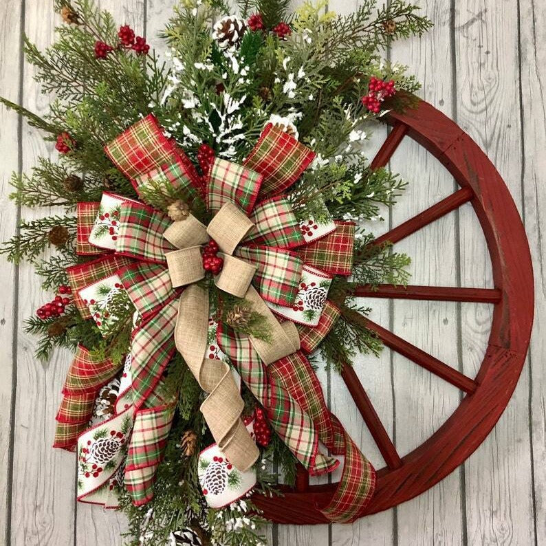 Rustieke Kerstkrans – Landelijke Kerstdecoratie voor Deur en Muur