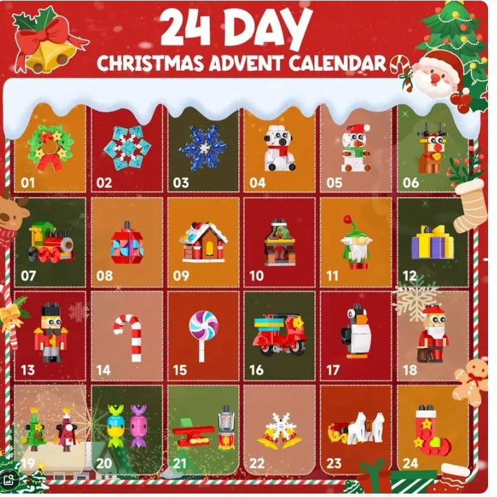 Kerst Ornament Bouwblokken Adventskalender