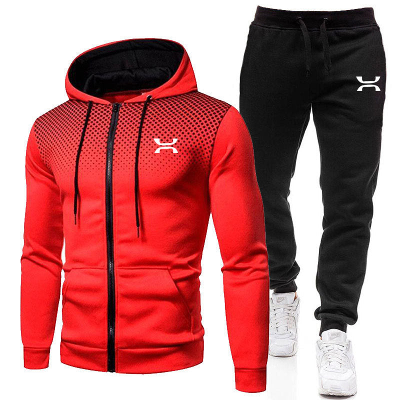 Heren Sportanzug met ademende hoodie en comfortabele joggingbroeken Heidi-Mode