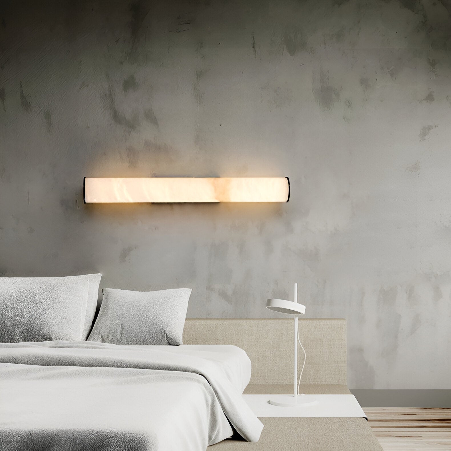Moderne Minimalistische Spaanse Marmeren Koper Wandlamp LED 1-Licht