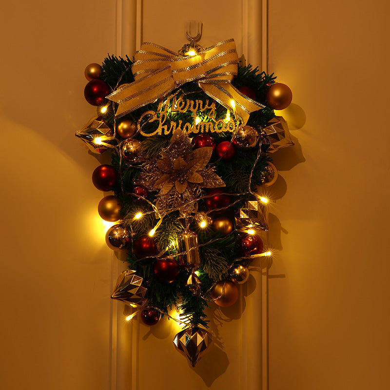 Feestelijke Kerstkrans – Decoratieve Kerstversiering voor Deur en Muur
