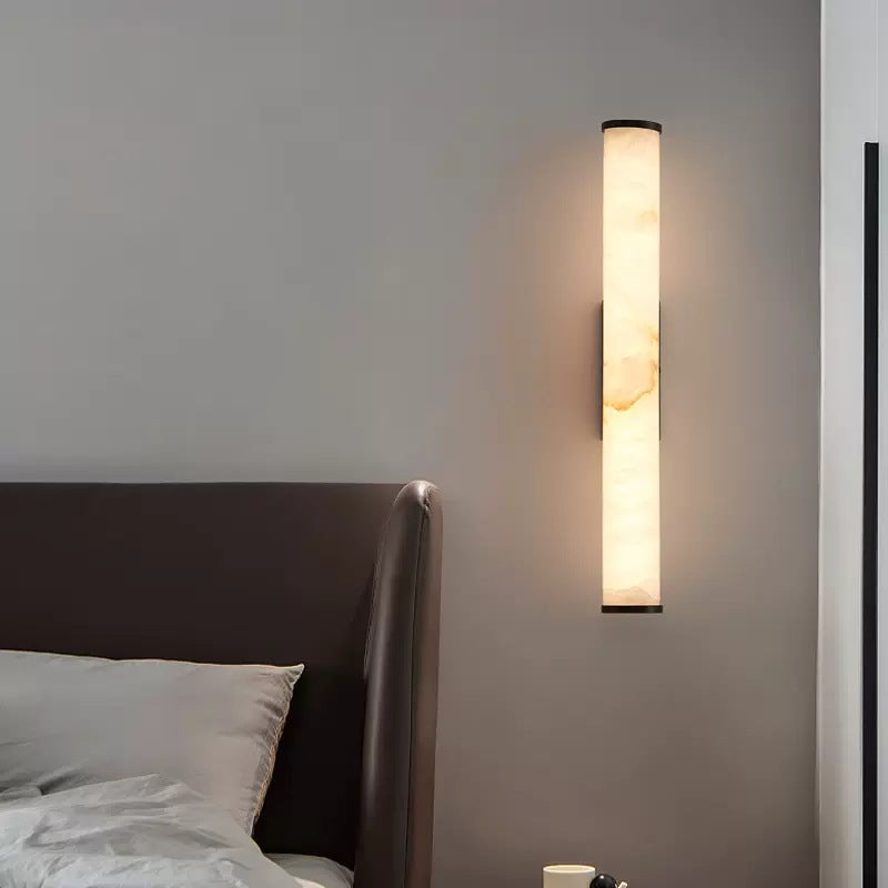 Moderne Minimalistische Spaanse Marmeren Koper Wandlamp LED 1-Licht