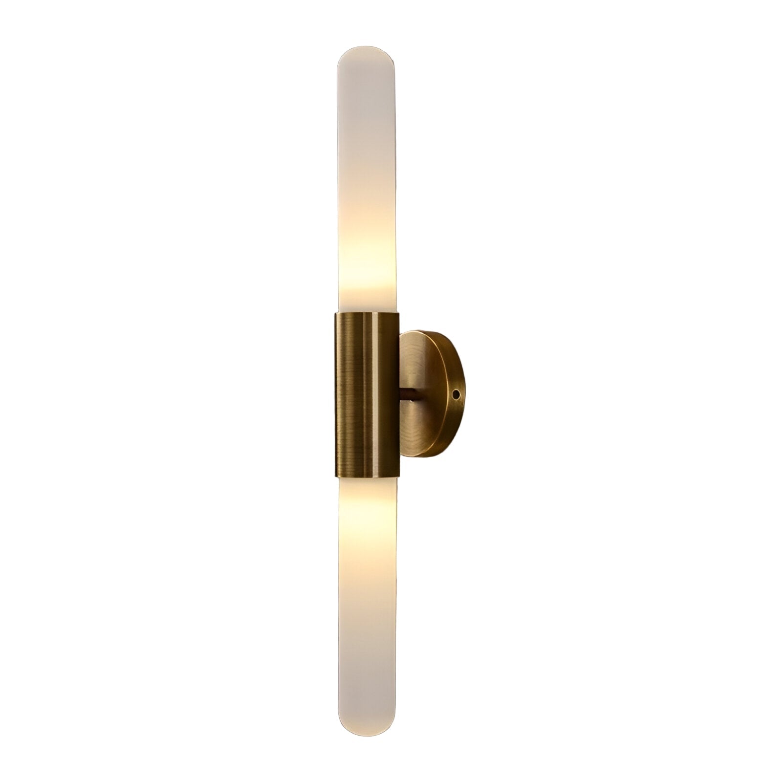 Nordic Water-Ripple Glas Messing Wandlamp LED 1-Licht