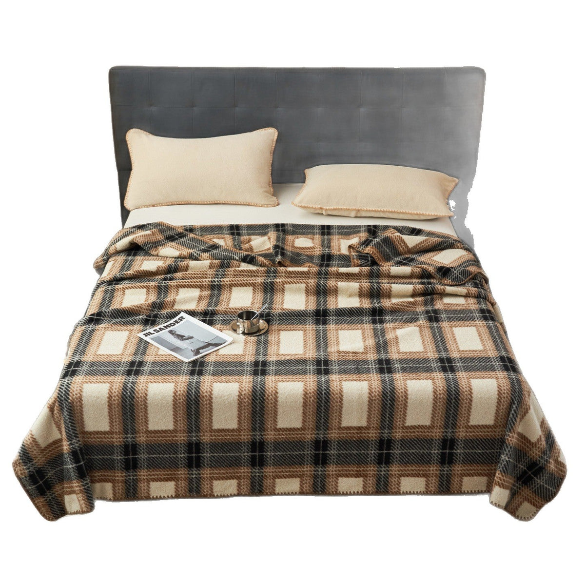 Zachte Fleece Plaid Deken – Warme en Decoratieve Bankdeken