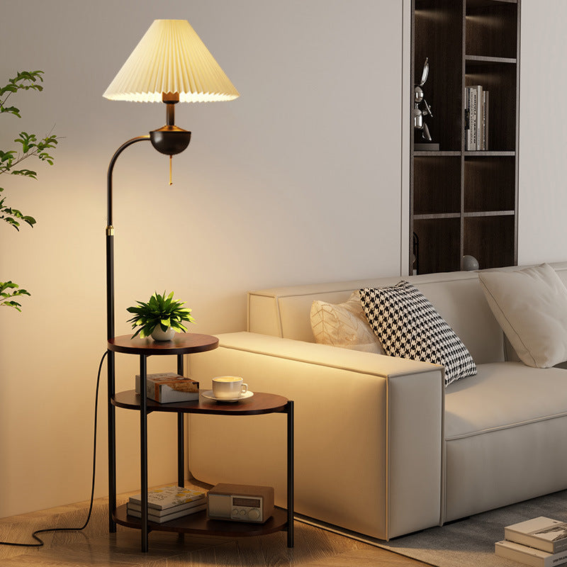 Vloerlamp met Bijzettafel – Ruimtebesparende Designlamp voor de Woonkamer