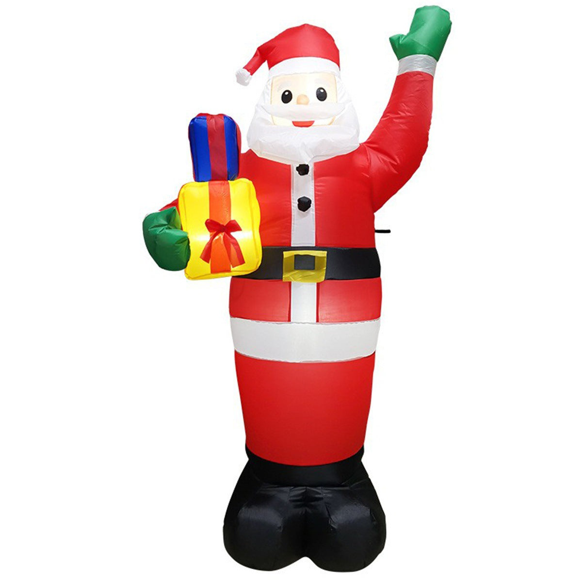 Opblaasbare Kerstman op IJsbeer met LED-verlichting – Kerstdecoratie voor Buiten
