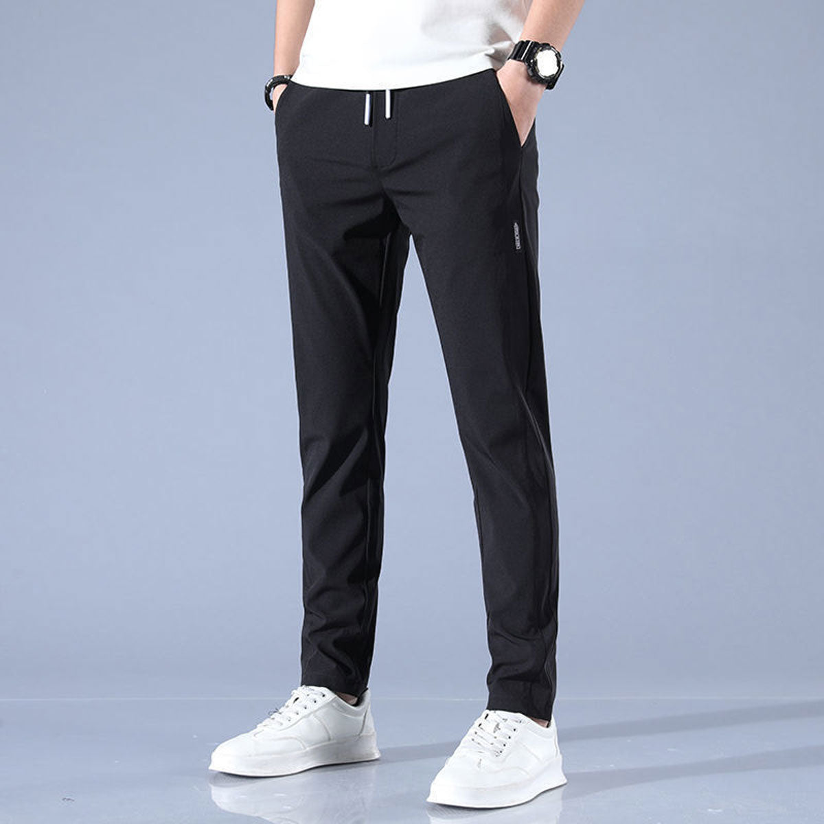 Sneldrogende broek met koord