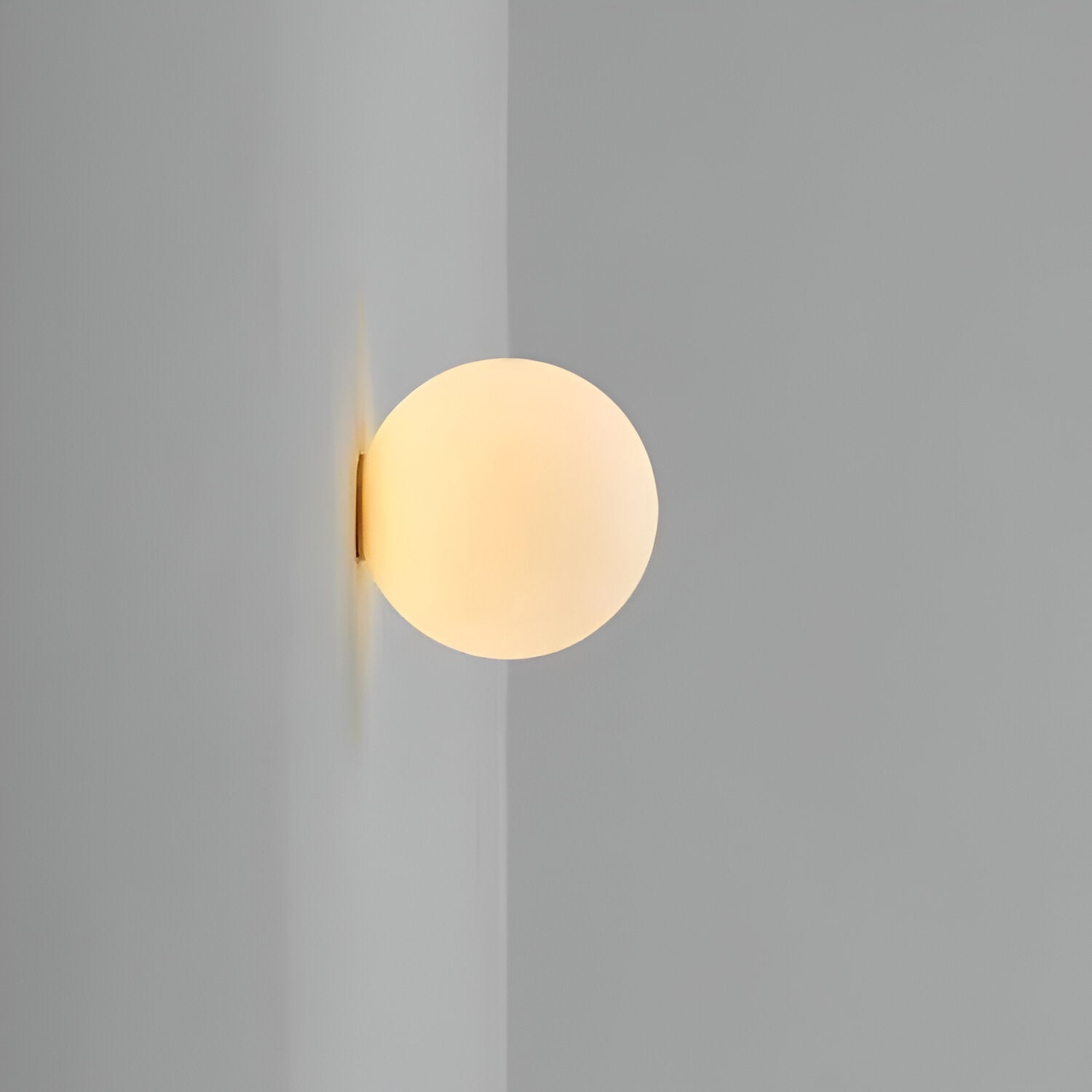 Minimalistische Ronde Glas-Wandlamp LED 1-Licht