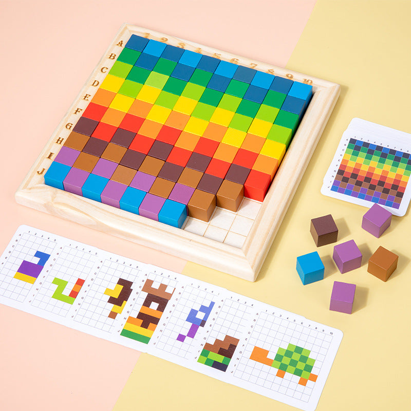 Montessori Houten Kleurenletters en Cijfers Spel
