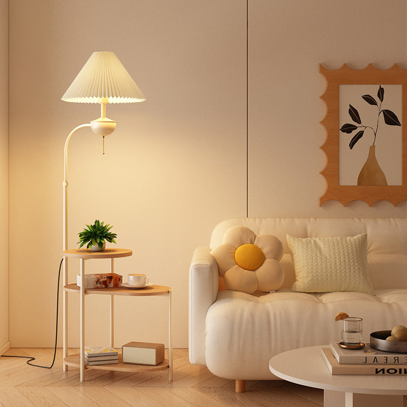 Vloerlamp met Bijzettafel – Ruimtebesparende Designlamp voor de Woonkamer