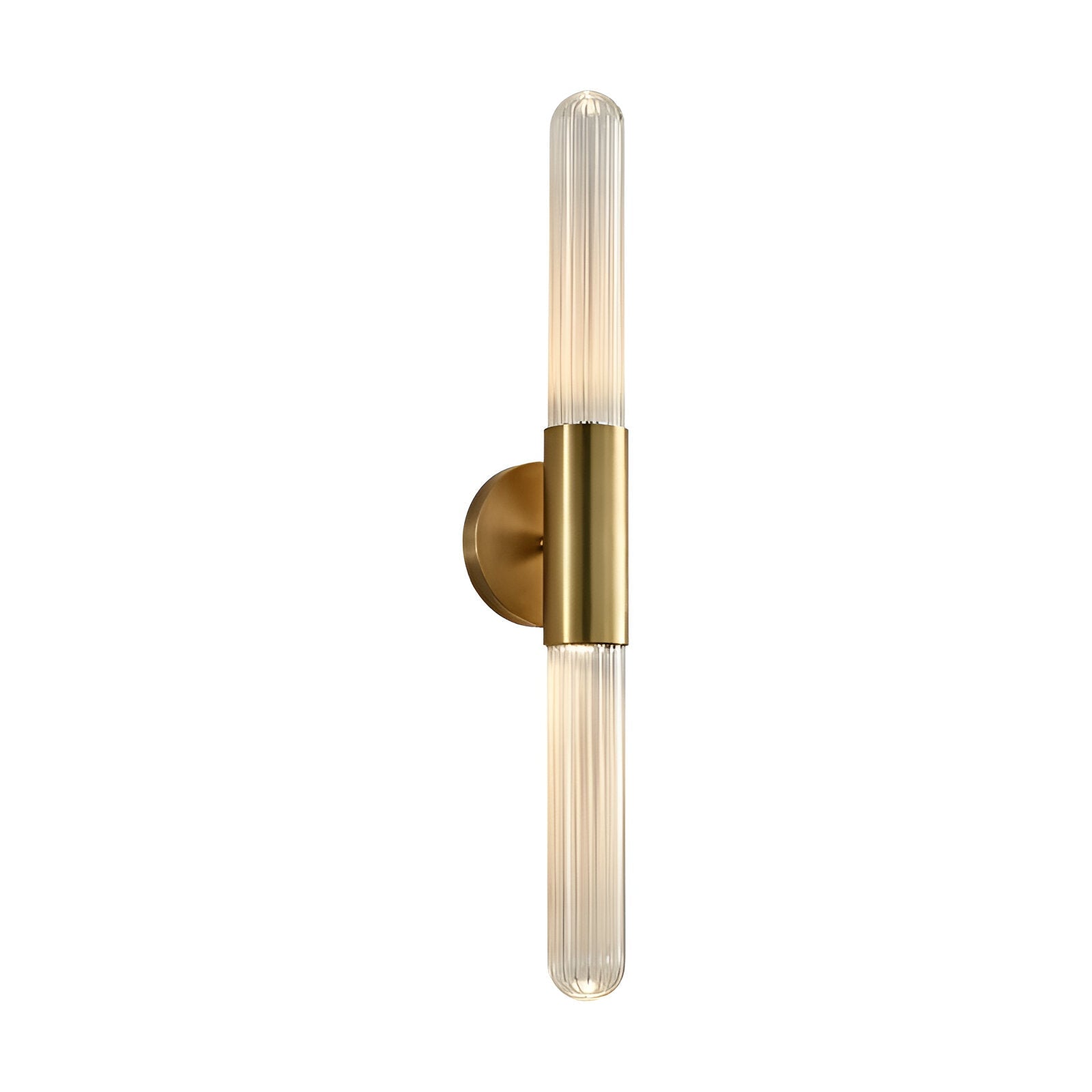 Nordic Water-Ripple Glas Messing Wandlamp LED 1-Licht