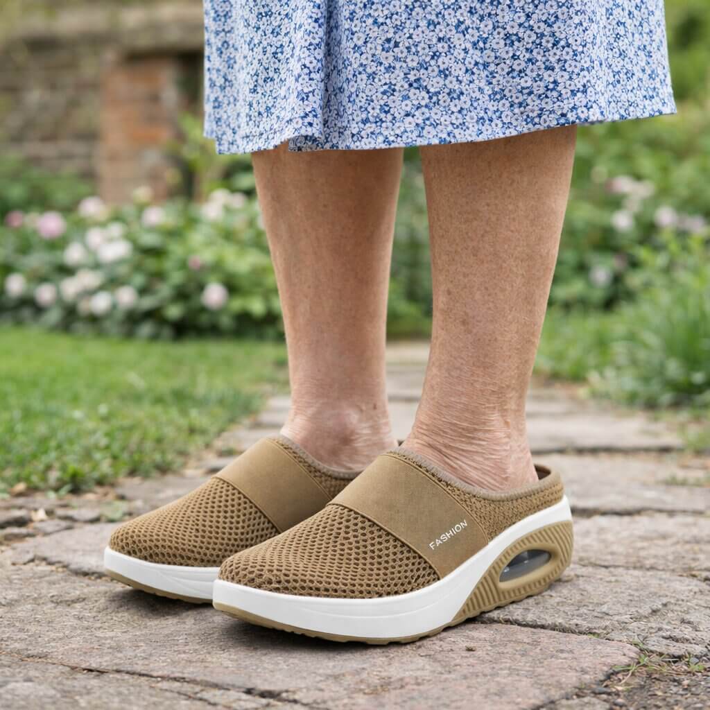 Orthopedische Huisschoenen | Eenvoudig instappen | Ademend Mesh | HomeStep
