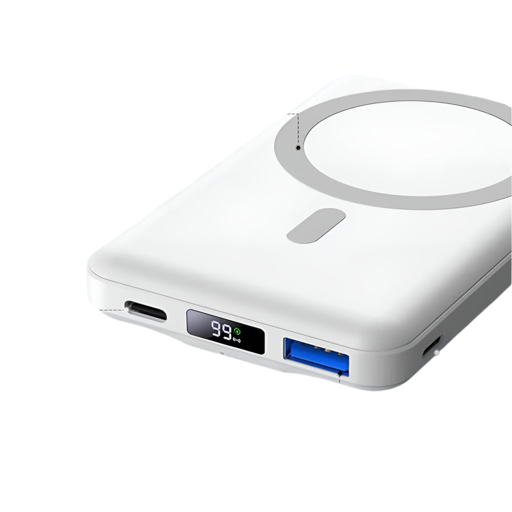 LuxeCharge Draadloze Externe Batterij 5000mAh | Krachtige draadloze oplading voor apparaten onderweg