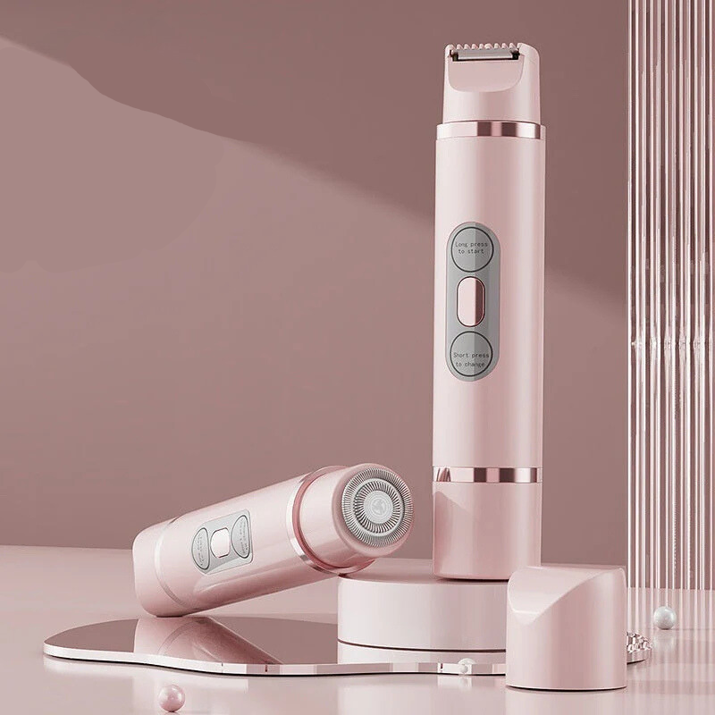 Dames Pijnloze Scheerapparaat – Elektrische Ontharingsshaver voor Gezicht, Oksels en Bikinilijn