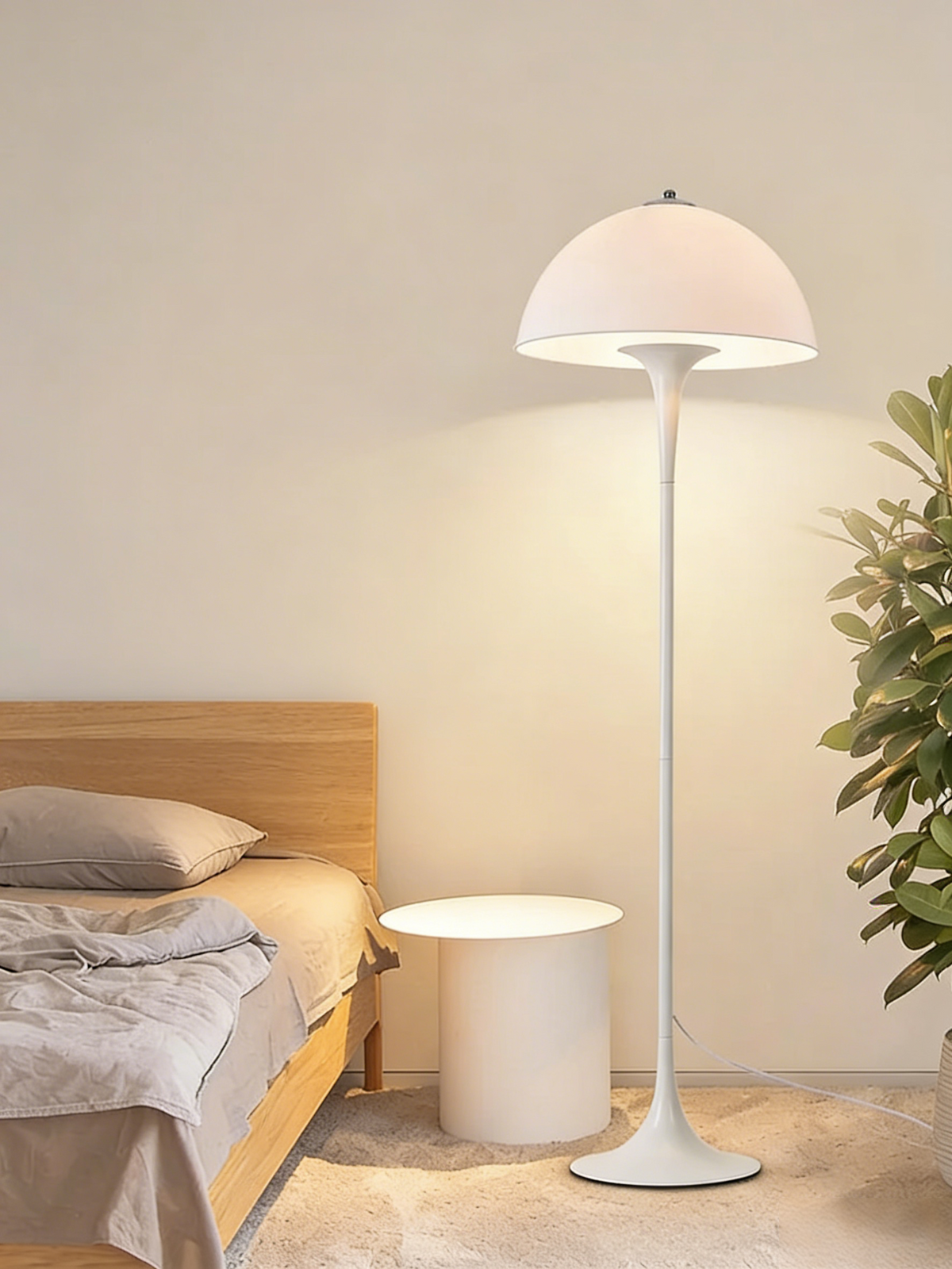 Panthella Tafellamp – Mid-Century Champignon Tafellamp met Zacht Verspreid Licht
