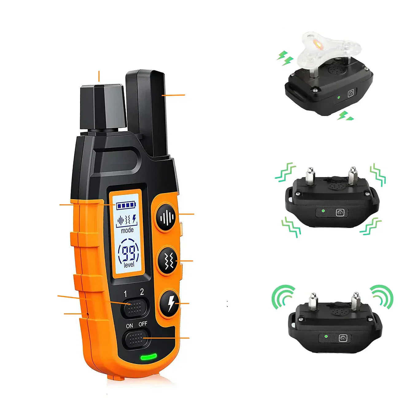 Premium 1000m Honden Trainingshalsband met Afstandsbediening - Waterdicht, Oplaadbare E-halsband voor alle honden groottes