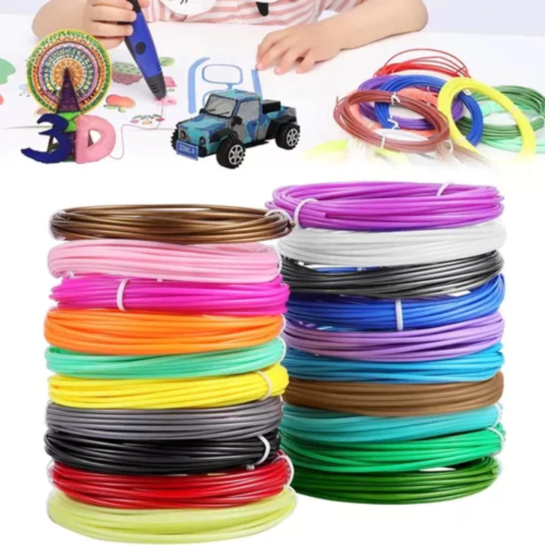 FilamentLux 3D Pen Filament Set | 10 gemengde kleuren voor creatieve projecten