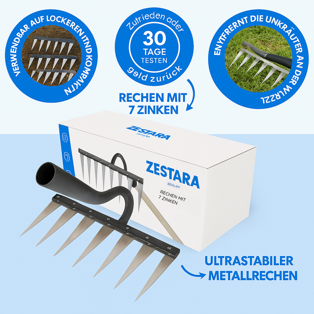 Zestara Luxe GardenMaster 7™ | Moeiteloos tuinieren met geavanceerde functies en stijl