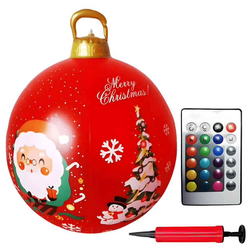PVC Kerstdecoratie voor Buiten met Kleurrijke LED-verlichting