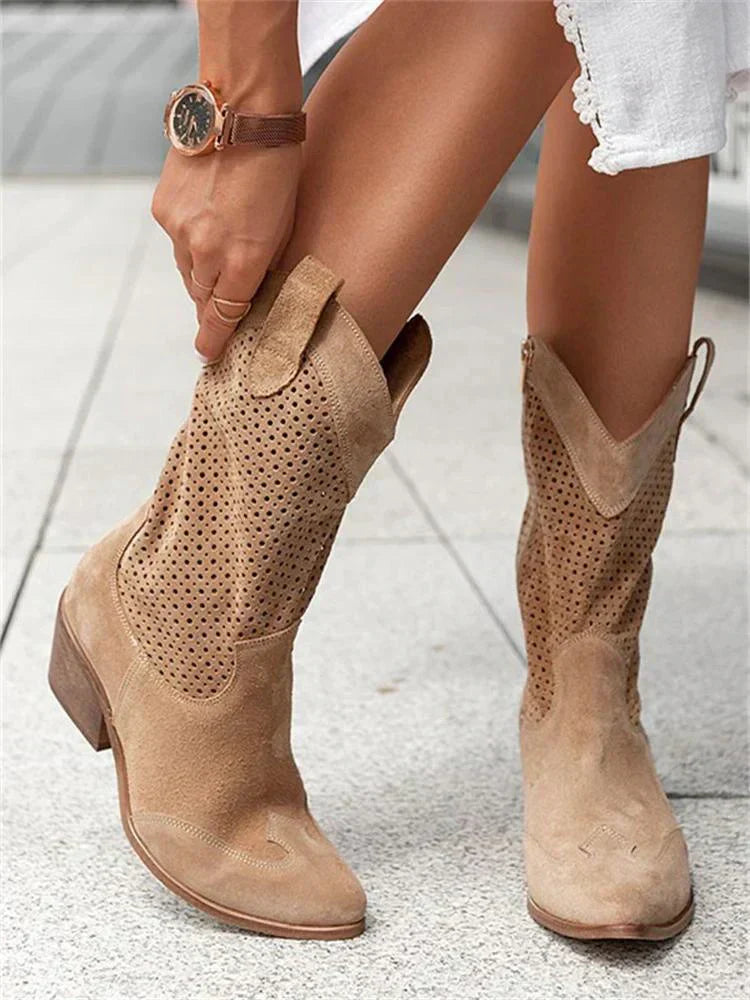 Ademend Stijlvolle Cowboylaarzen met Rits