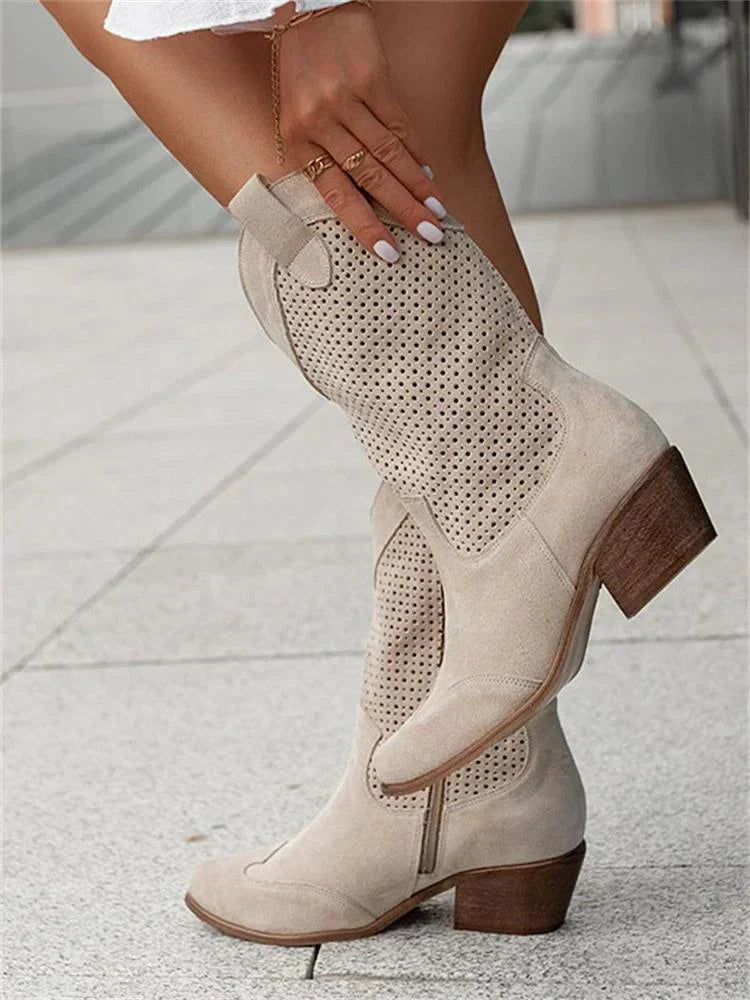 Ademend Stijlvolle Cowboylaarzen met Rits