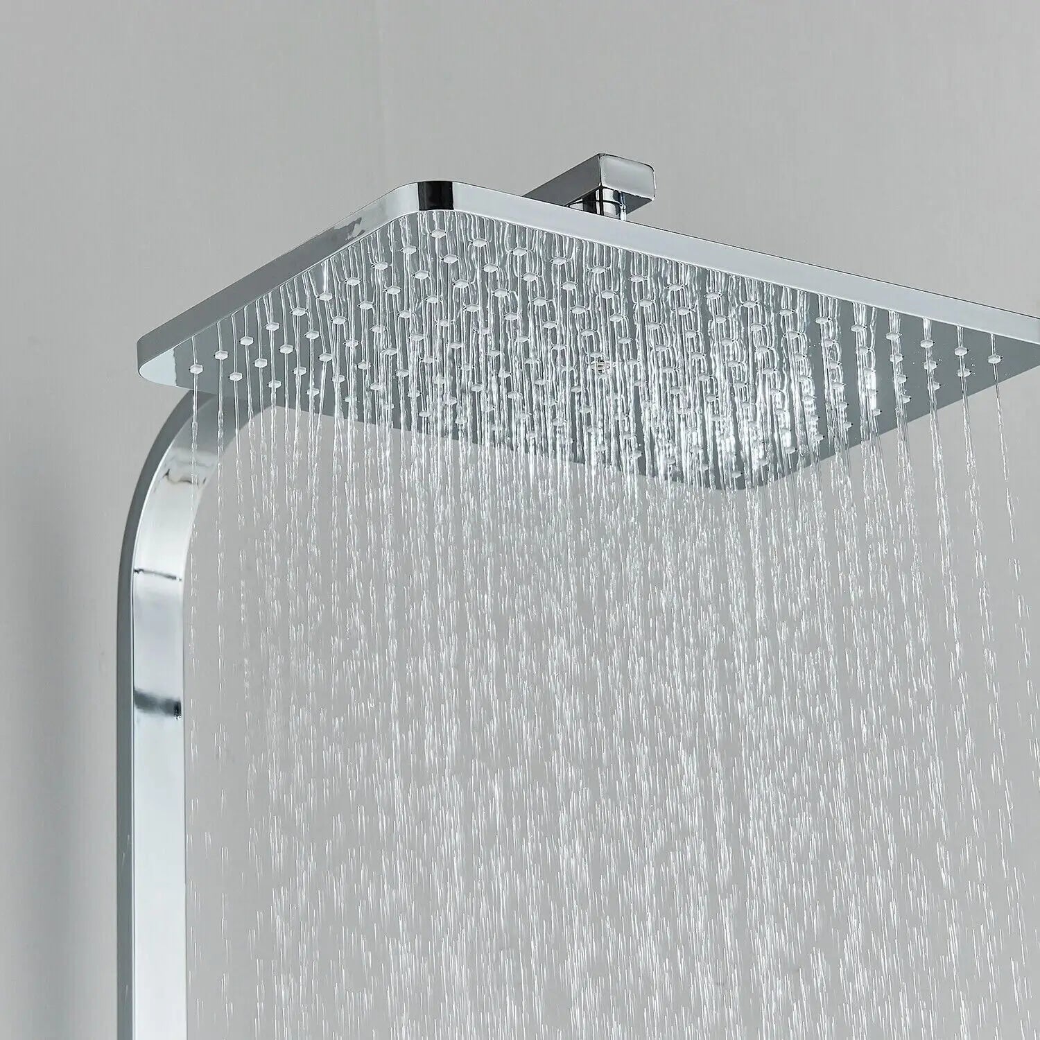 RainFlow Luxe Regendouche Set – verstelbare messing douchearmatuur met 4 functies