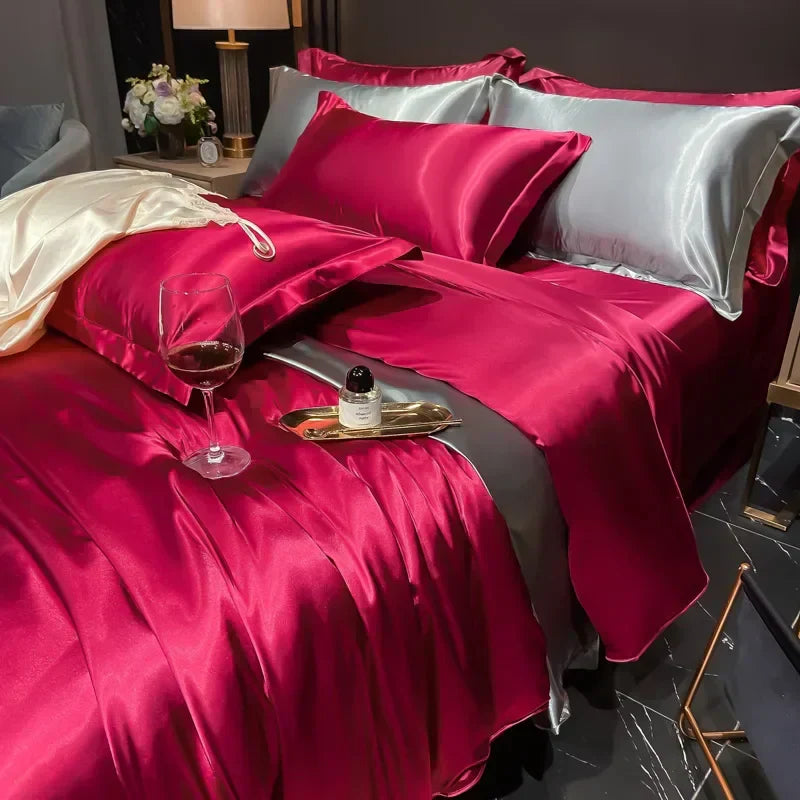 Exclusief Zijde Bedlinnen Set – Luxe bedlinnen van 100% zijde voor optimaal slaapcomfort