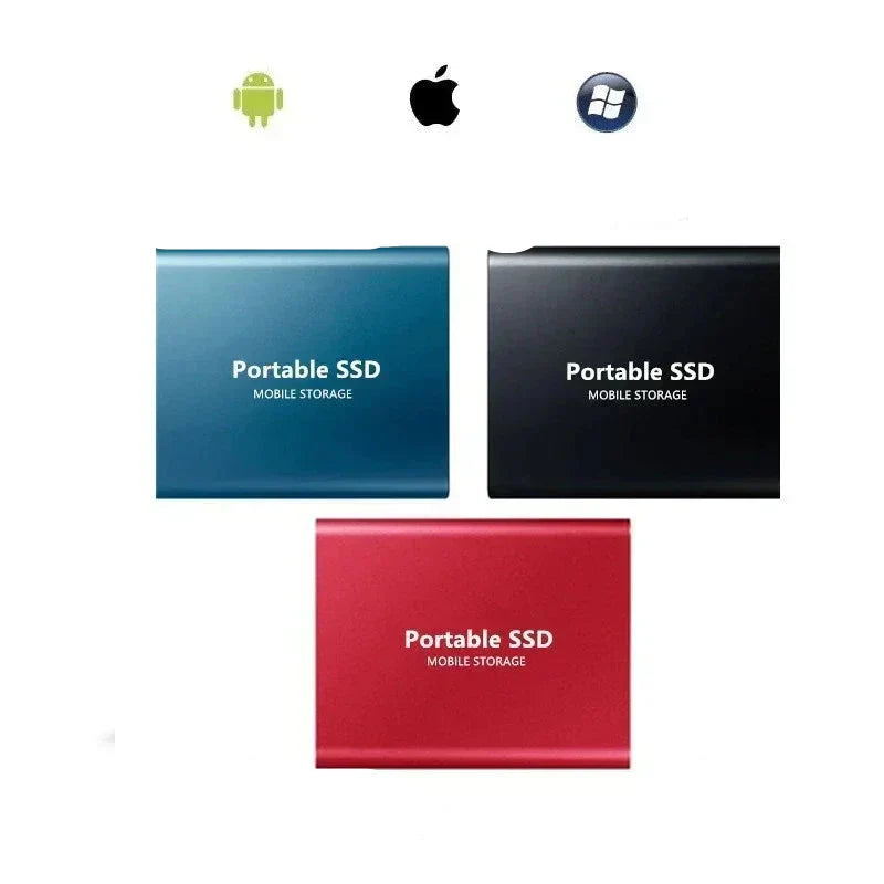 Draagbare SSD Externe Schijf met Hoge Snelheid Gegevensoverdracht en Compact Ontwerp