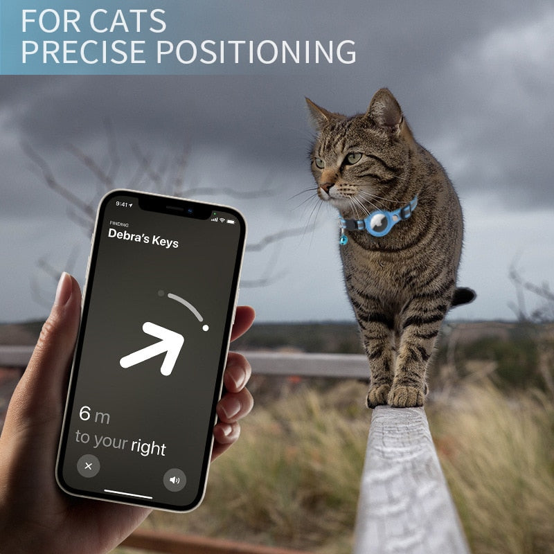 Airtag Kat Tracking Halsband - GPS Vinder & Antiverlies