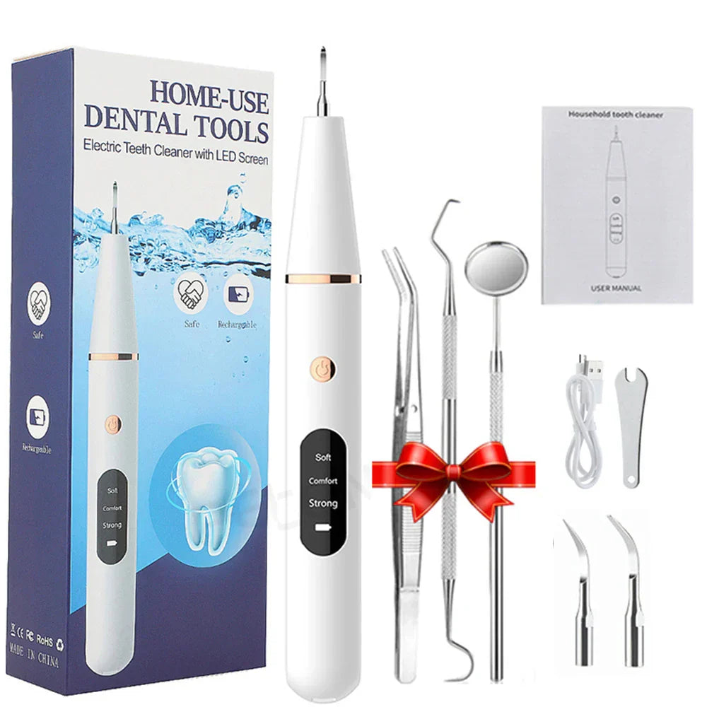 SmilePro Ultrasoon Tandsteenreiniger – Effectieve Plaqueverwijderaar voor Thuis