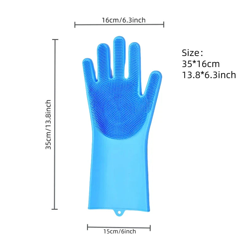 FELISPA SoftTouch Silikon-Badhandschoen voor Katten | Zachte Vachtverzorging & Massage | Shampoo-Borstel voor Huisdieren | 35×16 cm