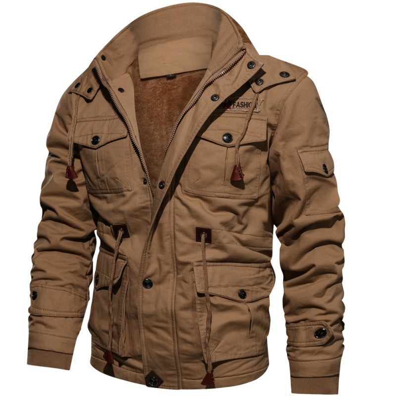 Heren Fleece Winterjas – Waterdichte Stijlvolle Jas met Modern Snit