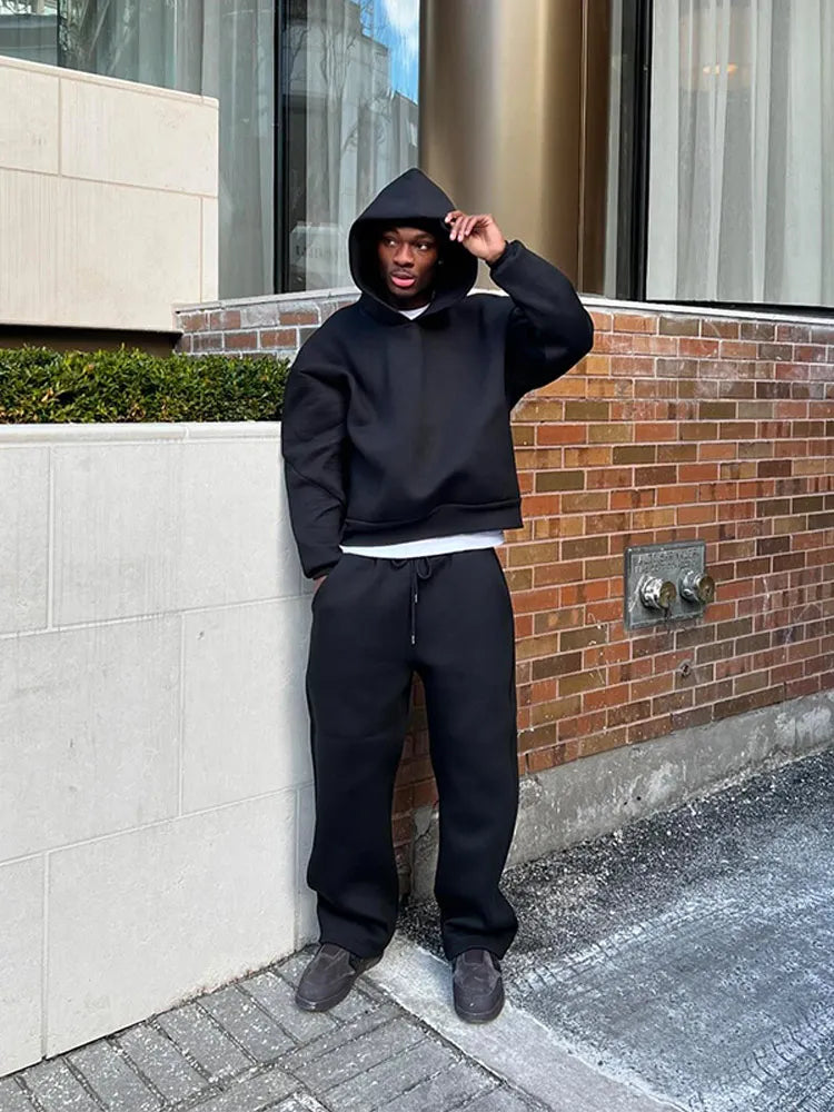 Casual Set met Hoodie en Broek voor Mannen | Ideaal voor de Herfst