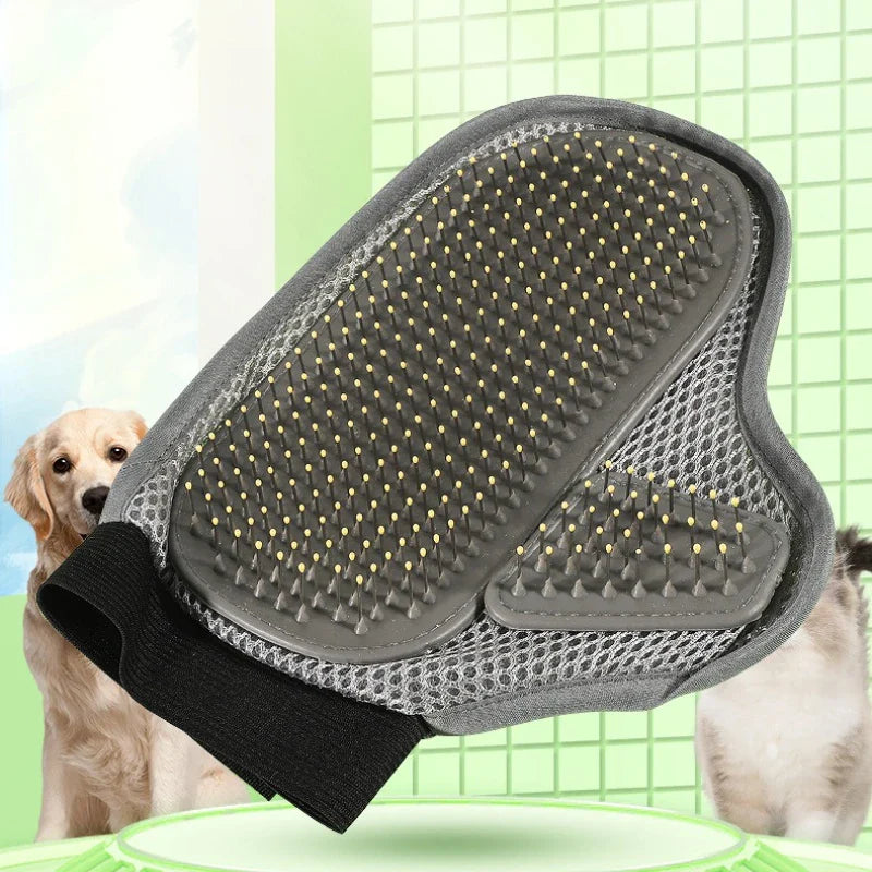 PeluvaCare Vachtverzorgingshandschoen voor Honden & Katten | Zachte Massage & Haarverwijdering | Van Zacht TPR | Voor Alle Vachttypes