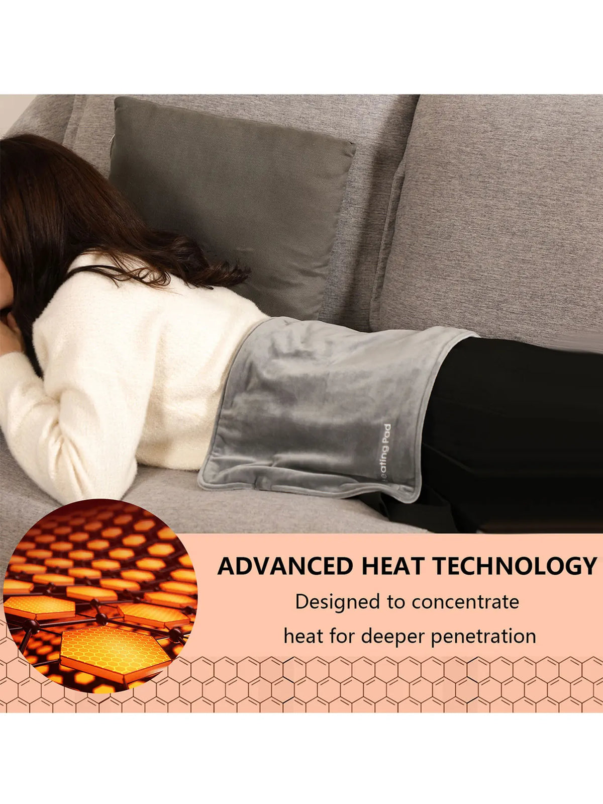 Mini Verwarmde Deken met USB 5V – Elektrisch Warmtekussen 50 x 30 cm