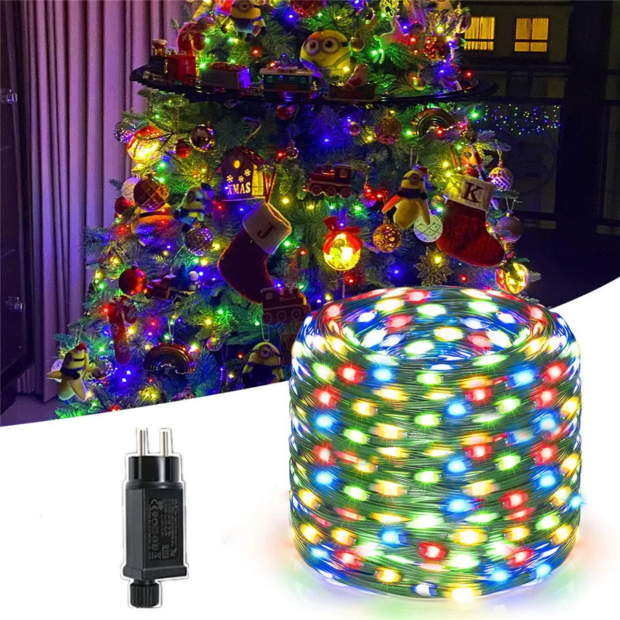 Waterdichte LED Kerstverlichting voor Buiten – Lichtslinger voor Tuin & Terras