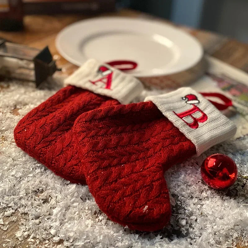 Kerstsok met Initiaal – Gepersonaliseerde Christmas Stocking voor Kerstdecoratie