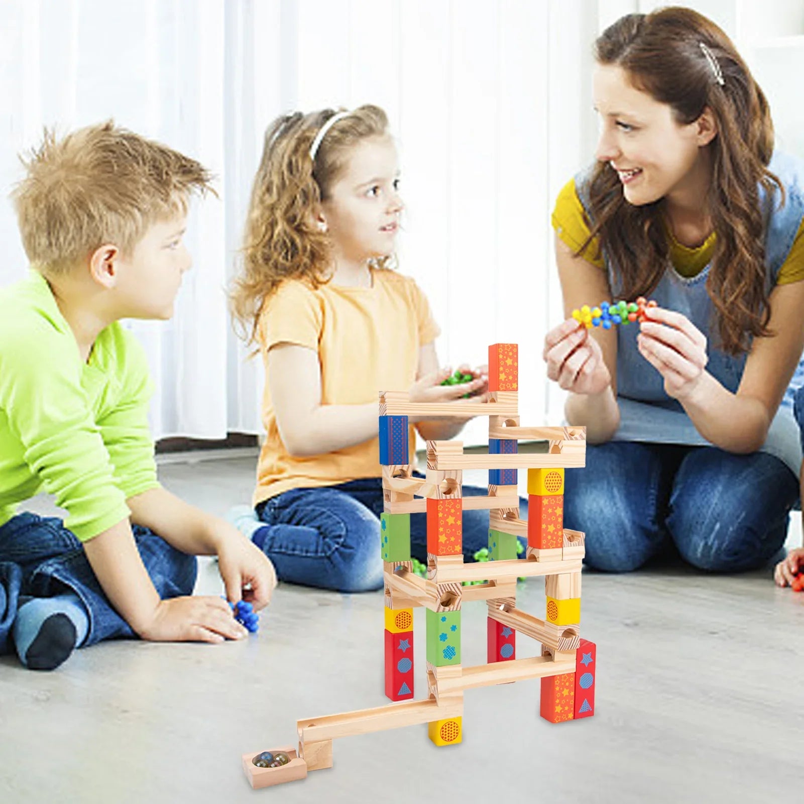 Eindeloos Bouwplezier Knikkerspoor Set voor Creatief Spelen