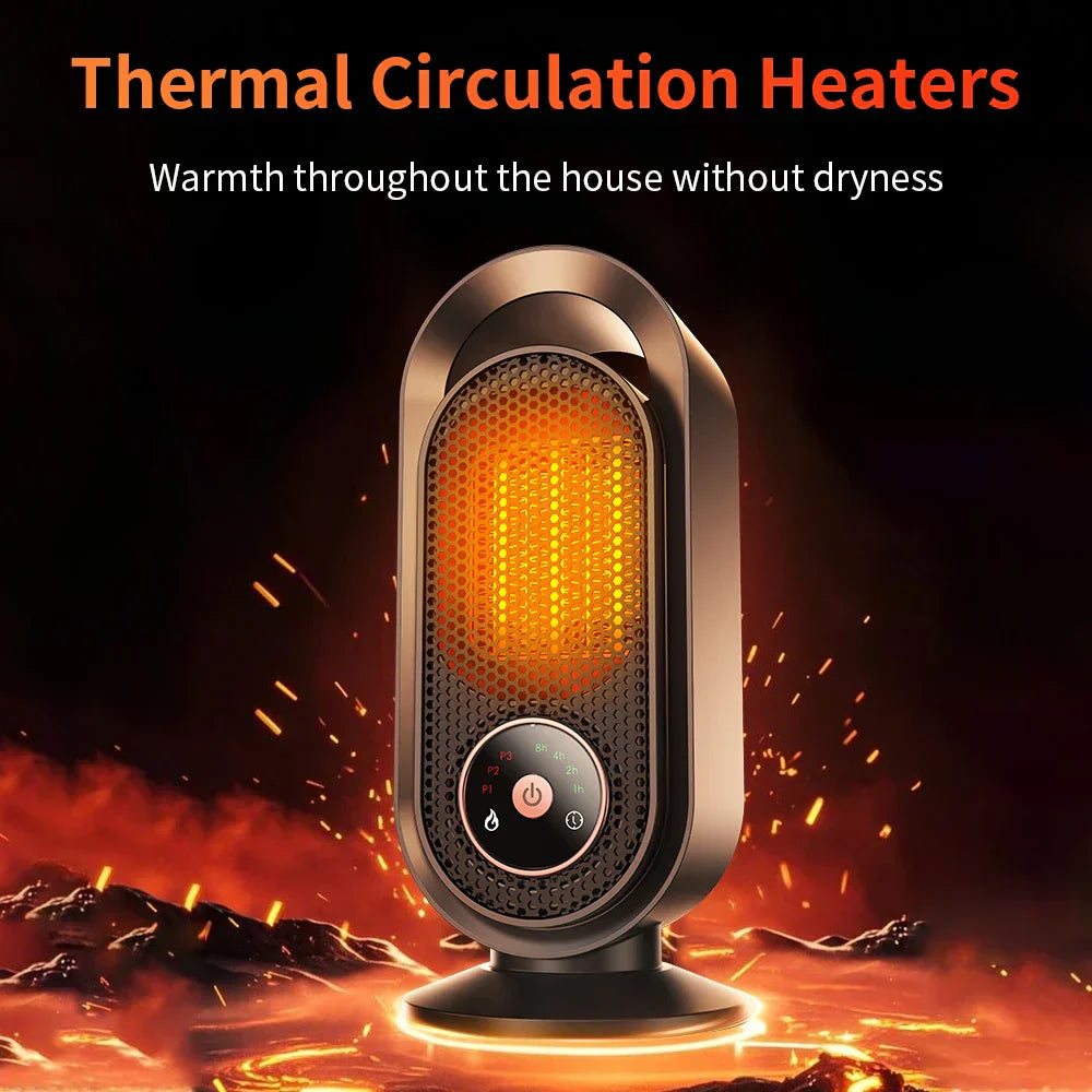 WarmBreeze Mini Kachel – Draagbare 1000W Ventilatorverwarmer voor Bureau en Kamer