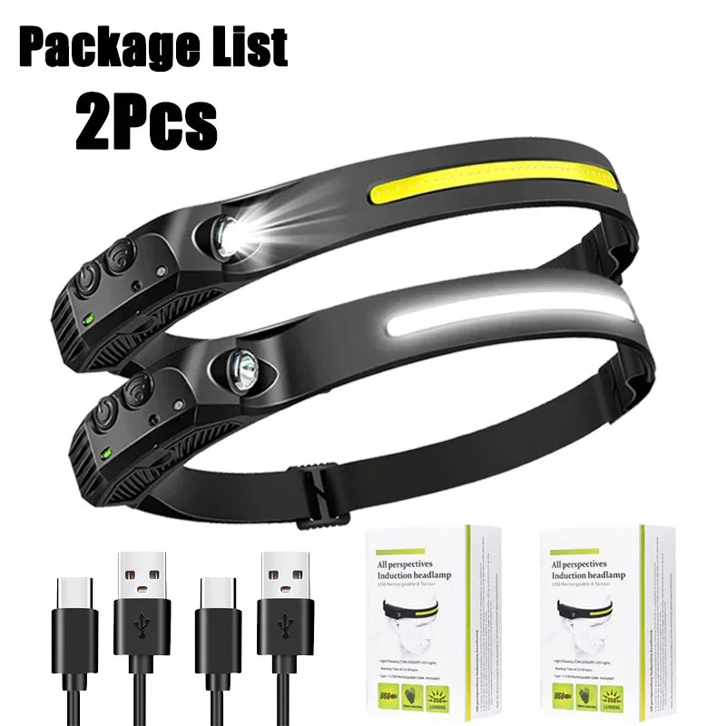 Oplaadbare LED Nood Hoofdlamp – Handsfree Licht bij Stroomuitval